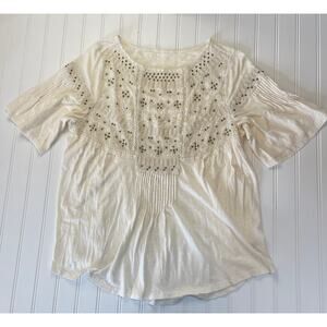 Sundance Beaded Top Shirt Boho Flowy Womens Medium/Large READ